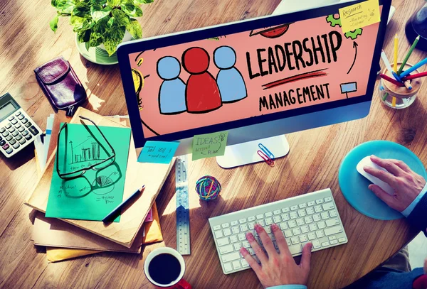 Concetto di gestione Leader leadership — Foto Stock