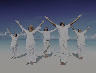 İnsanlar Yoga kavramı gerçekleştirme
