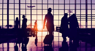 İş adamlarını siluetleri