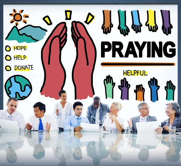 Lidé a náboženství se modlí — Stock fotografie