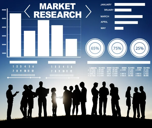 Mercado, Concepto de estrategia de solución —  Fotos de Stock