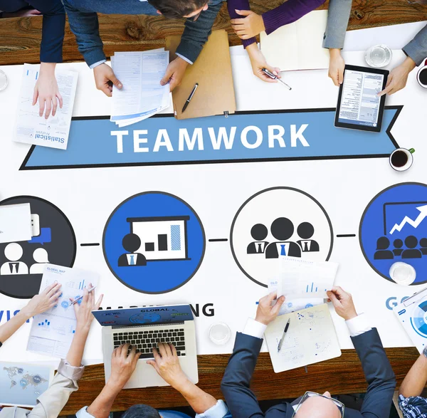 Groep van mensen uit het bedrijfsleven en Teamwork Team — Stockfoto