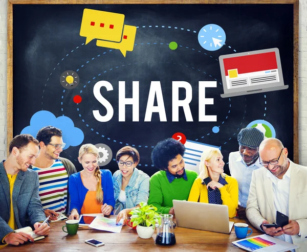 Concetto di social networking — Foto Stock