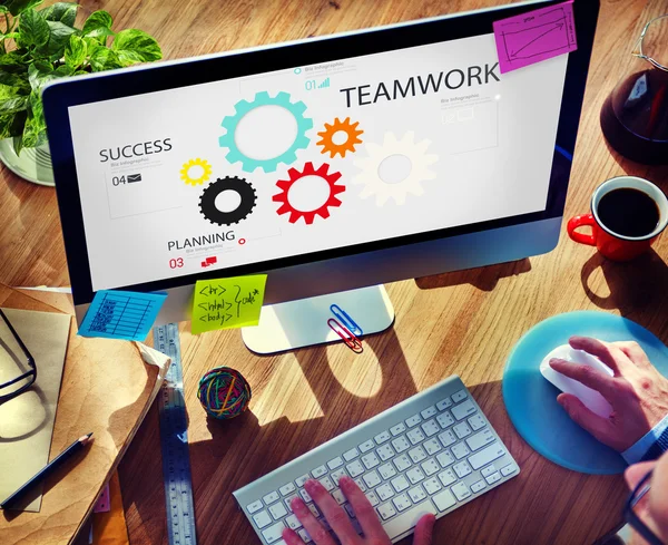 Teamwork Team Partnership Concept — Stock Photo, Image