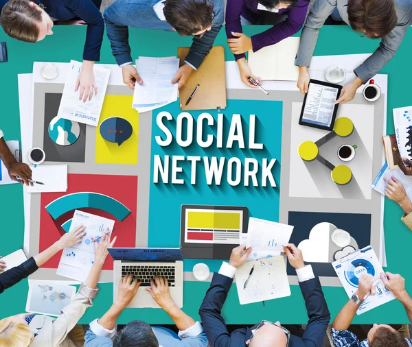 Concetto di social network — Foto Stock