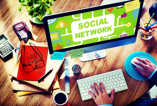 Concetto di social network — Foto Stock