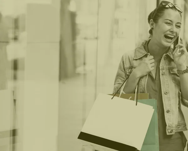 Mujer Estilo de vida Compras — Foto de Stock