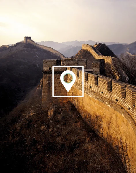 Antigua muralla china — Foto de Stock