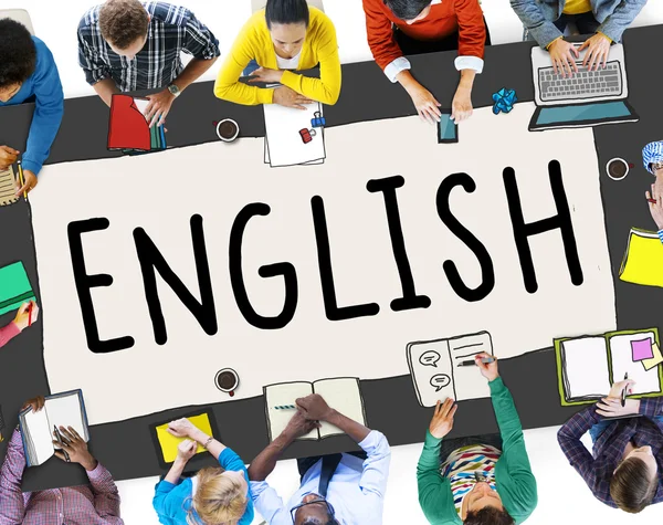 Inglês Language Education Concept — Fotografia de Stock