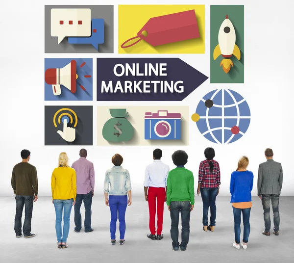 Online-Marketing-Konzept — Stockfoto