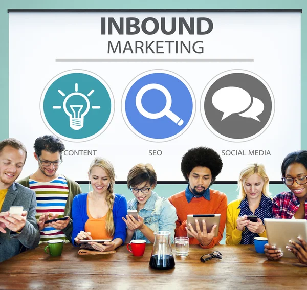 Concepto de Inbound Marketing — Foto de Stock