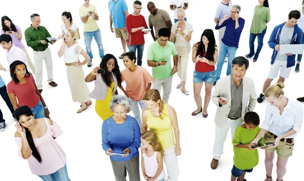 Grupo de Diversidad Personas con Niños — Foto de Stock