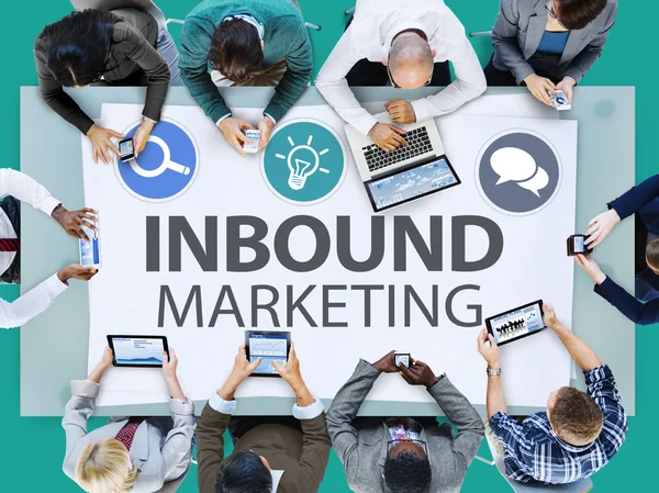 Conceito de Inbound Marketing — Fotografia de Stock