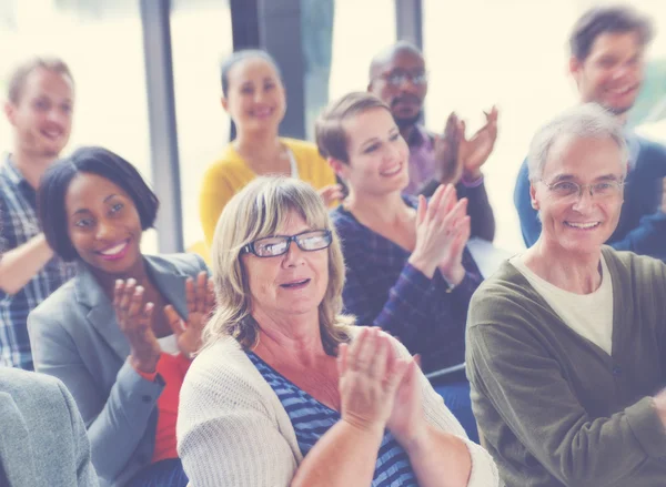 Diverse People Happiness Seminar Concept — Stock Photo, Image