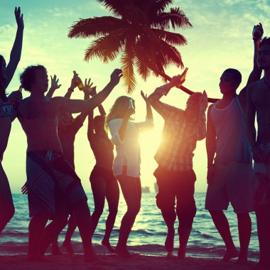 arkadaşları ve yaz tatil kavramı