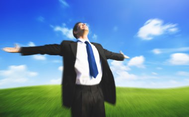 işadamı kol uzanmış