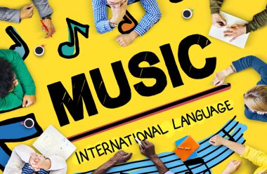 Müzik, eğlence medya kavramı