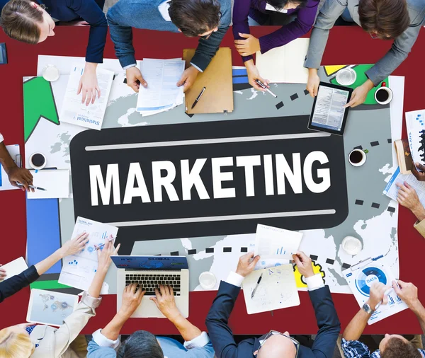 Estrategia de Marketing Concepto de Marca — Foto de Stock