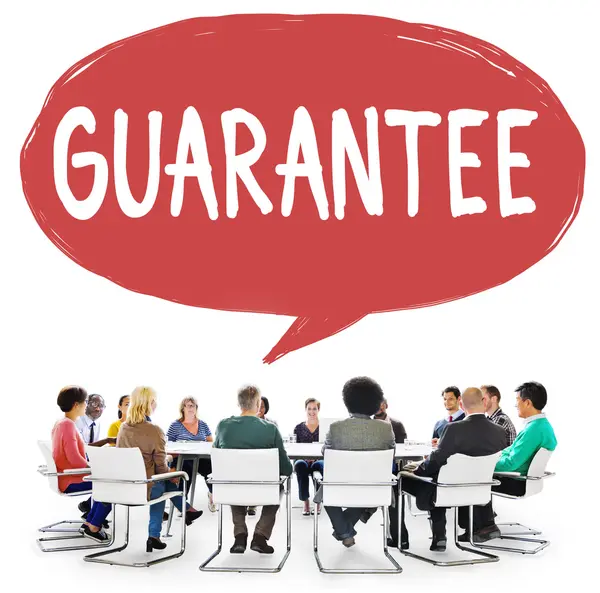 Garantie garantie, voordelen klant Concept — Stockfoto