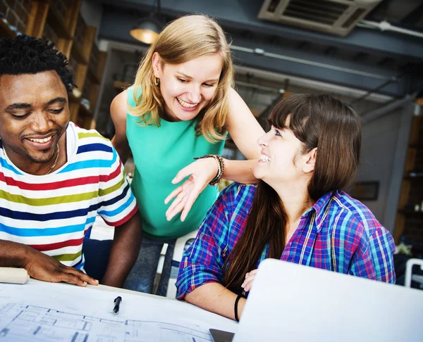 Diverse people working together — Stock Photo, Image