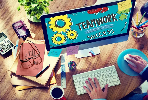Verbinding en Teamwork Concept — Stockfoto