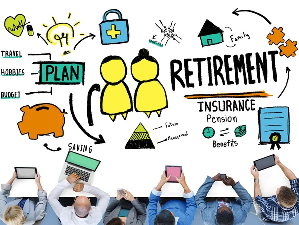 Retirement Insurance Pension Concept — Stock Photo, Image