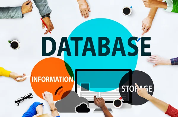 Database, opslag technologie Concept — Stockfoto