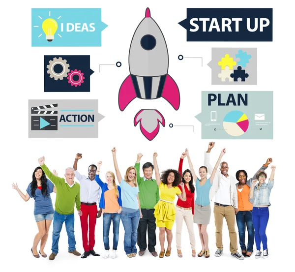 Empresários e Startup Innovation Concept — Fotografia de Stock
