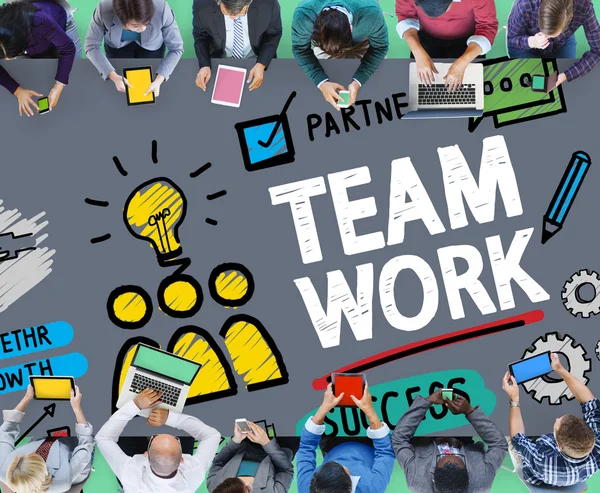 Mensen uit het bedrijfsleven en teamwork — Stockfoto