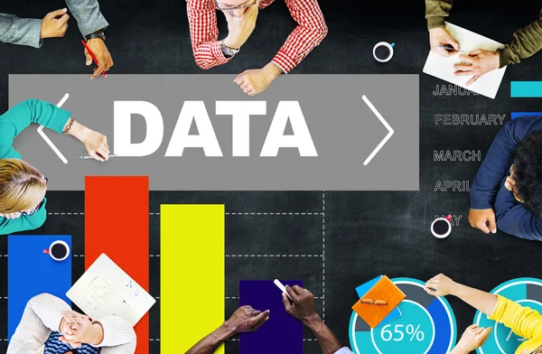 Statistiky informační koncepce — Stock fotografie