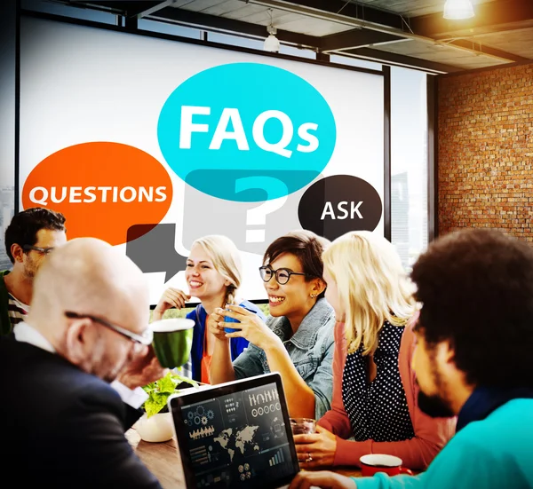 Frequently Asked Questions Concept — Stock Photo, Image