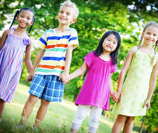 Niños Amistad Juntos Felicidad —  Fotos de Stock