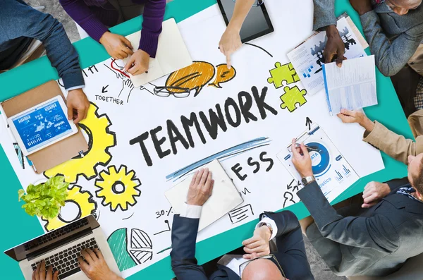 Team di lavoro di squadra, concetto di collaborazione — Foto Stock