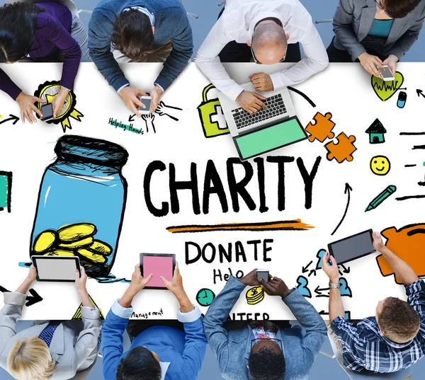 Business People and Charity Concept — Stock Photo, Image