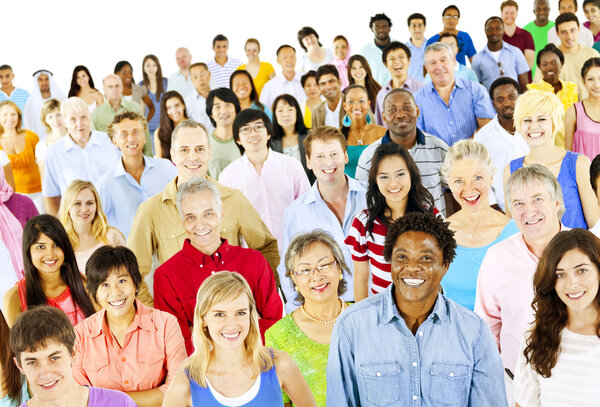 large group of Diversity people