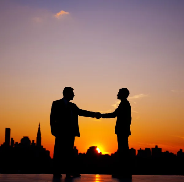 Business partners shaking hands — Stock Photo, Image