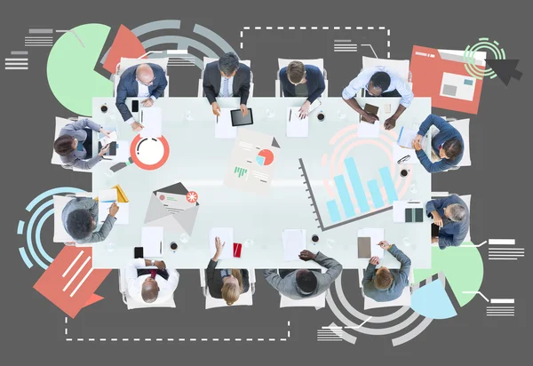 Möte Information statistik analys rapport koncept — Stockfoto