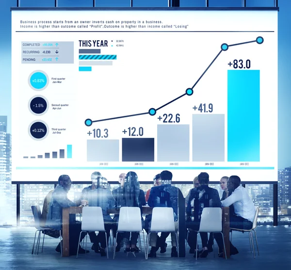 Konzept der statistischen Datenanalyse — Stockfoto