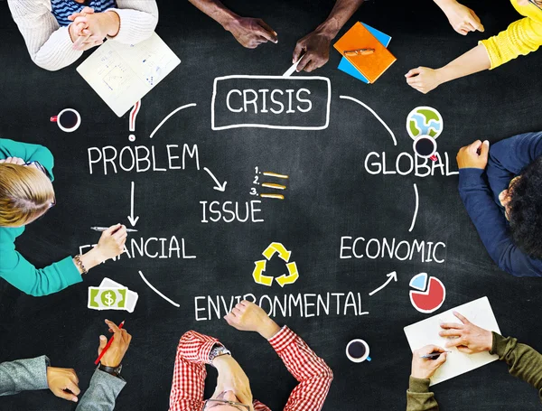 Wereldwijde economische Crisis Concept — Stockfoto