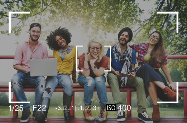 college students using wireless devices