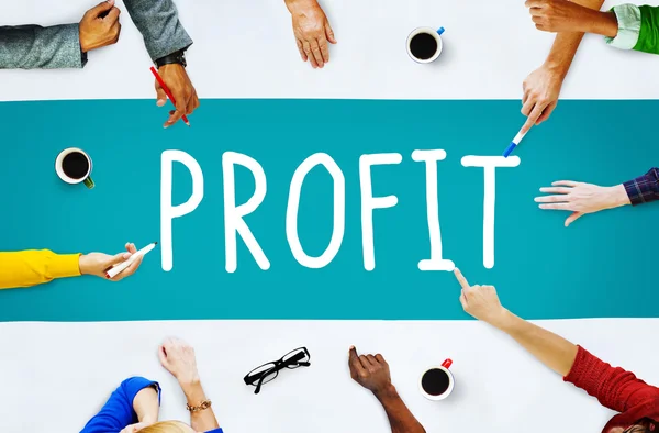 Business People e concetto di profitto — Foto Stock