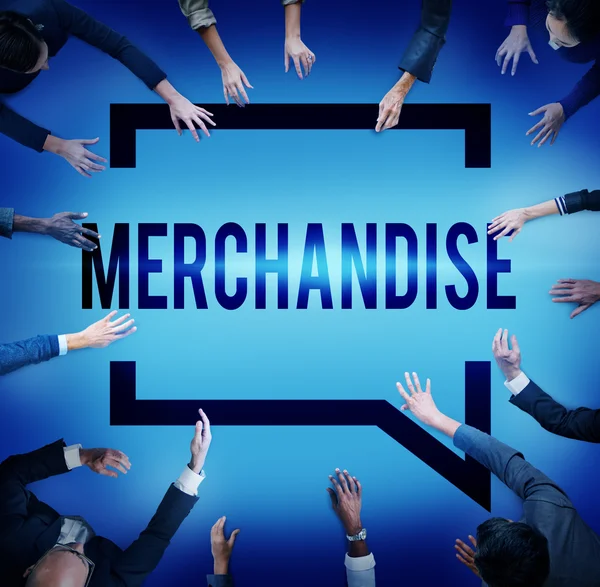 Geschäftsleute und Merchandise-Konzept — Stockfoto