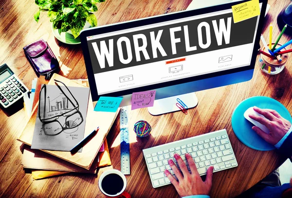 Werk Flow efficiëntie Concept — Stockfoto