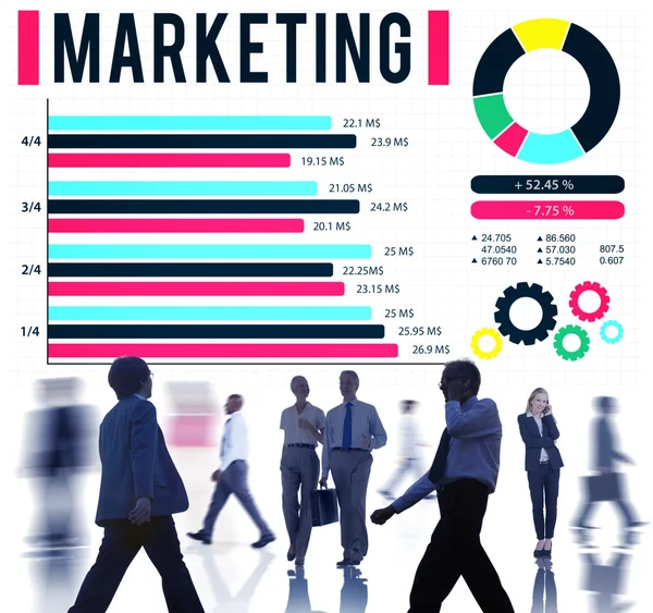 Business mensen en info grafische grafiek — Stockfoto