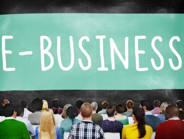 İnsanlar seminer ve E-iş kavramı