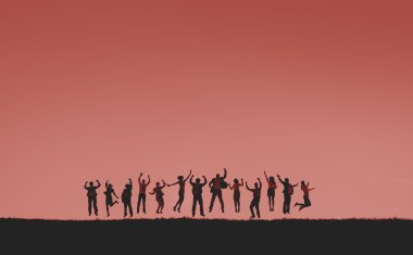 İş Adamlarının Silüetleri