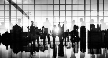 İş Adamlarının Silüetleri