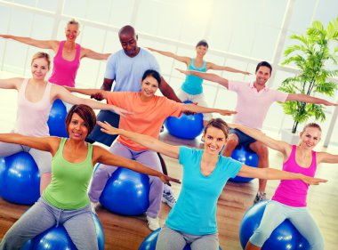 İnsanlar Fitness kavramı