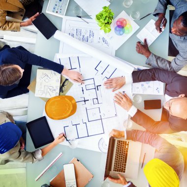 Mimarlar ve tasarımcılar çalışma Office