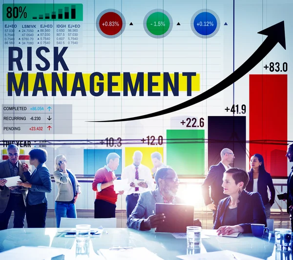 Концепция безопасности планирования возможностей управления рисками — стоковое фото